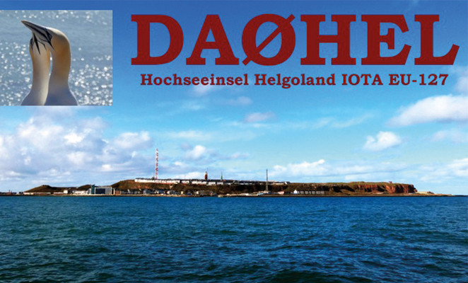 Funkamateure funken von Helgoland und von der Düne