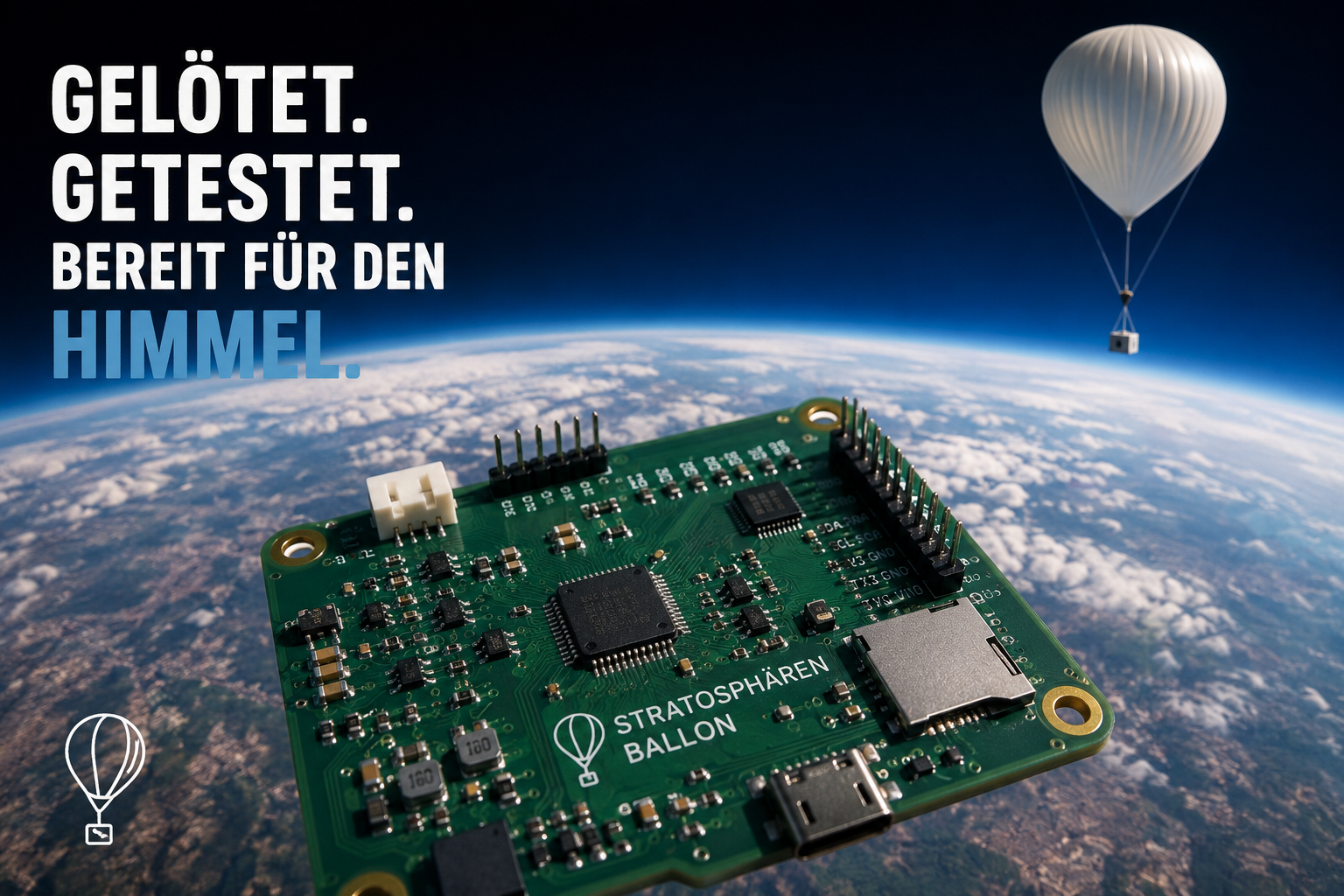 Lötmarathon für den Stratosphärenballon: SSTV-Platine nimmt Form an