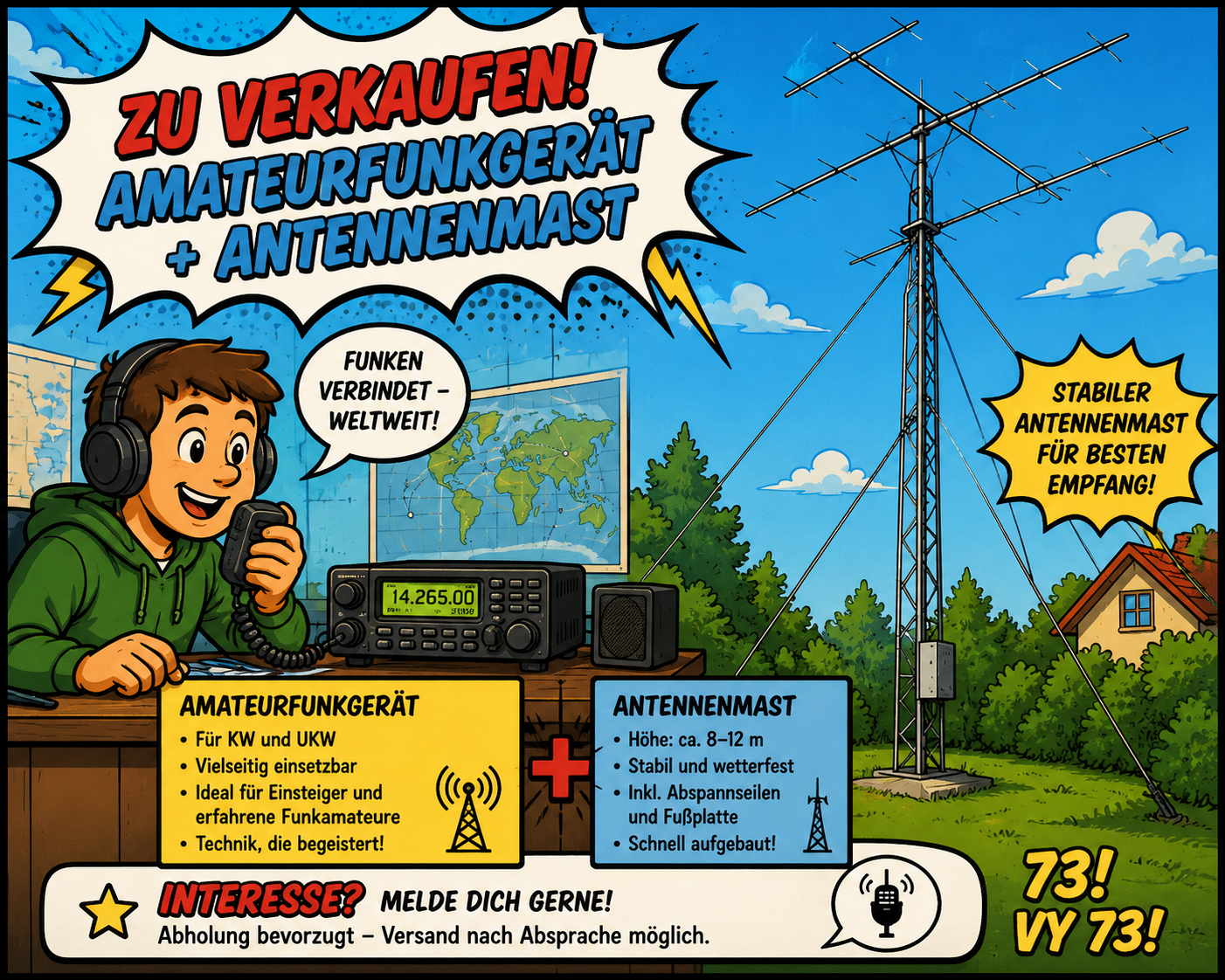 Schweres Gerät sucht neues Shack – und kräftige Helfer!